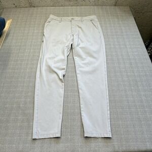 BYLT Everyday‎ Pant 2.0 Pants Mens Large Grey Stretch Zip Pocket Performance *